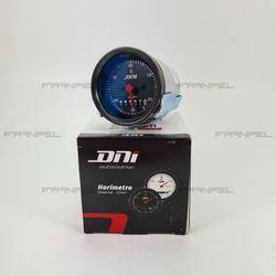 Horímetro Com Iluminação Aro Preto Bivolt 52mm DNI... - Franpel Distribuidora de Peças Automotivas