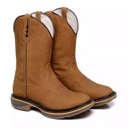 BOTA TEXANA MASCULINA BICO REDONDO - FRC3020/02 - FRC BOTAS TEXANAS