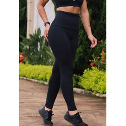 Calça Legging Suplex 4 Estações Cós Alto Liso Fitness Feminino Academia  Preto - Compre Agora