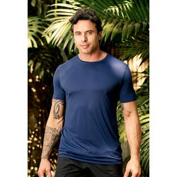 Camiseta Masculina Frelith Básica Crepe - MARINHO - FRELITH