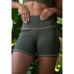 Short Fitness Jasmim Color Lines Frelith - VERDE E... - FRELITH