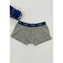 Boxer Infantil Frelith Granizo Elástico Personaliz... - FRELITH