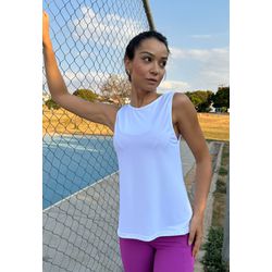 Regata Fitness Frelith com Decote nas Costas em Cr... - FRELITH