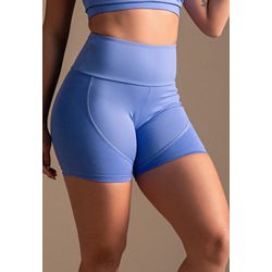 Short Fitness Frelith Fosco Brilho - AZUL - FRELITH