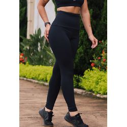 Calça Fitness Feminina Frelith Emana Cós Alto - PR... - FRELITH