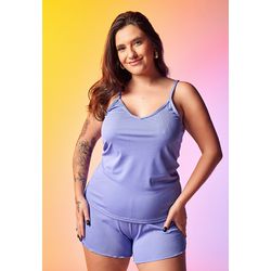 Pijama Verão Frelith Canelado - LILAS - FRELITH