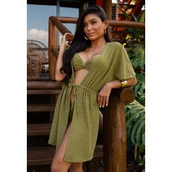 Saída de Praia Vestido Frelith Memphis - VERDE - FRELITH