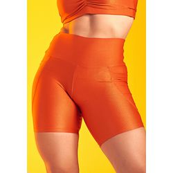 Short Fitness Frelith Bolso - LARANJA ESCURO - FRELITH