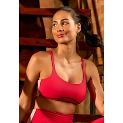 Top Fitness Frelith Faixa Costura Trançada - PINK - FRELITH