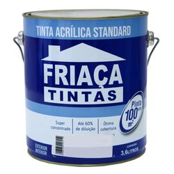 Tinta Super Rendimento Standard Acrílica Friaça 3,... - Friaça Tintas e Materiais de Construção 