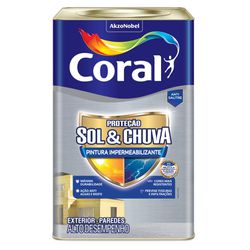 Tinta Coral Proteção Sol & Chuva Pintura Impermeab... - Friaça Tintas e Materiais de Construção 