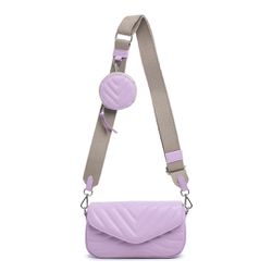 Bolsa Com Porta Moeda Lavanda E Alça de Gorgurão B... - FRIEDEN