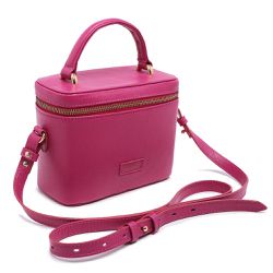 Bolsa Pequena Pink Quadrada Couro Cleo Frieden - c... - FRIEDEN