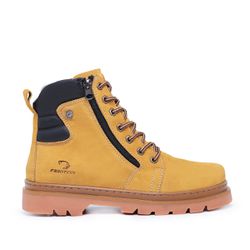 Bota Adventure Masculina de Couro Nobuck Ziper Lat... - FRONTINNI