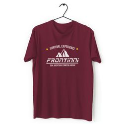 Camiseta Frontinni Algodão Vinho Survivel - 12333 - FRONTINNI