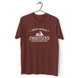 Camiseta Frontinni Algodão Marrom Survivel - 12312 - FRONTINNI