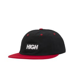 Cap 6 Panel logo black red - SX102.01 - FULL VINYL STORE