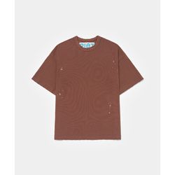 PIET Splatter Tshirt Brown - SS24REG018 - FULL VINYL STORE