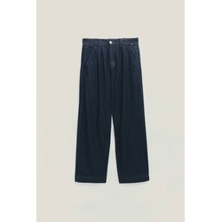 WELCOME Calça Jeans Alfaiataria Dupla Prega indigo... - FULL VINYL STORE