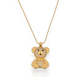 COLAR FOLHEADO A OURO 18K COM ZIRCONIAS URSINHO - ... - Gabriela Ribeiro