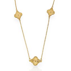 COLAR FOLHEADO A OURO 18K INSPIRAÇÃO TREVOS - COL... - Gabriela Ribeiro