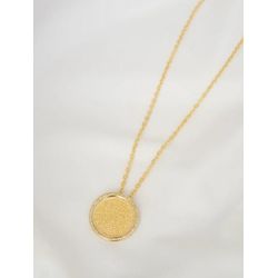 COLAR LONGO SEMIJOIA MEDALHA PAI NOSSO CRAVEJADO -... - Gabriela Ribeiro