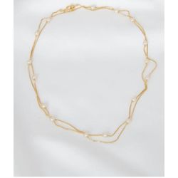 COLAR LONGO SEMIJOIA VENEZIANA MINI PEROLAS - 2334... - Gabriela Ribeiro