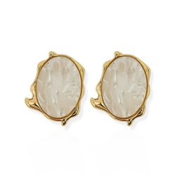 BRINCO FOLHEADO A OURO 18K BOTTON ORGANICO - BRI13... - Gabriela Ribeiro