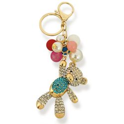 CHAVEIRO FOLHEADO A OURO 18K URSO CRAVEJADO - ACE... - Gabriela Ribeiro