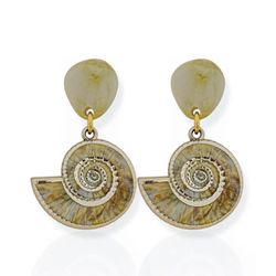 BRINCO FOLHEADO A OURO 18K CARACOL - BRI13896F13 - Gabriela Ribeiro