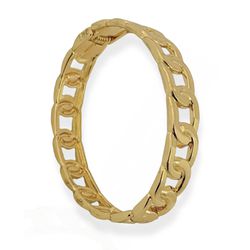 BRACELETE FOLHEADO A OURO 18K CORRENTE ESTREITA - ... - Gabriela Ribeiro
