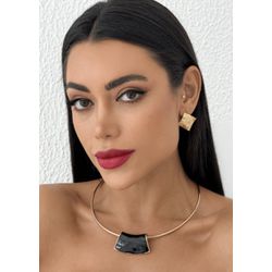 COLAR FOLHEADO A OURO 18K AFRODITE - COL8504-1F6 - Gabriela Ribeiro