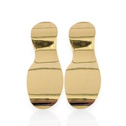 BRINCO FOLHEADO A OURO 18K RETANGULO ONDULADO - BR... - Gabriela Ribeiro