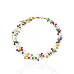 COLAR FOLHEADO A OURO 18K JASMIM - COL8967-1F16 - Gabriela Ribeiro
