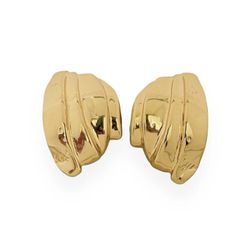 BRINCO FOLHEADO A OURO 18K ORGANICO TRABALHADO - B... - Gabriela Ribeiro