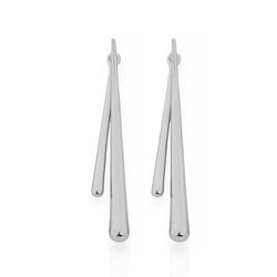 BRINCO FOLHEADO A OURO 18K E PRATA GOTA FIO LONGA ... - Gabriela Ribeiro