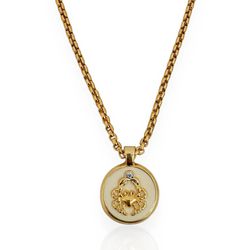 COLAR FOLHEADO A OURO 18K PINGENTE MADREPEROLA CAR... - Gabriela Ribeiro