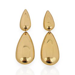 BRINCO FOLHEADO A OURO 18K GOTAS LONGAS - BRI11692... - Gabriela Ribeiro