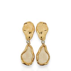 BRINCO FOLHEADO A OURO 18K MARTELADO SOLARIS CORES... - Gabriela Ribeiro