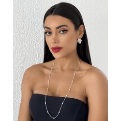 COLAR FOLHEADO A PRATA E OURO 18K RIVIERA TUBOS - ... - Gabriela Ribeiro