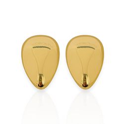 BRINCO FOLHEADO A OURO 18K E PRATA GOTA INVERTIDA ... - Gabriela Ribeiro