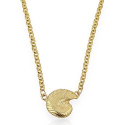 COLAR FOLHEADO A OURO 18K CONCHA - COL8857F19 - Gabriela Ribeiro