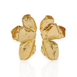 BRINCO FOLHEADO A OURO 18K MAX MEIA FLOR - BRI122... - Gabriela Ribeiro