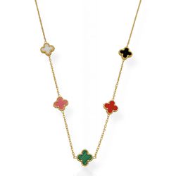 COLAR FOLHEADO A OURO 18K INSPIRACAO COLORIDO - CO... - Gabriela Ribeiro