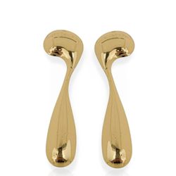 BRINCO FOLHEADO A OURO 18K E PRATA 925 PONTO GOTA ... - Gabriela Ribeiro