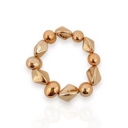 BRACELETE FOLHEADO A OURO 18K ESFERAS - 1715-1F5 - Gabriela Ribeiro