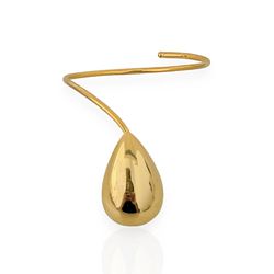BRACELETE FOLHEADO A OURO 18K ARO GOTA - BRA1814F - Gabriela Ribeiro