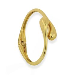 BRACELETE FOOLHEADO A OURO 18K GOTAS - BRA2233F13 - Gabriela Ribeiro