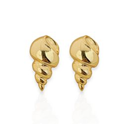 BRINCO FOLHEADO A OURO 18K CONCHA - BRI12484-1F19 - Gabriela Ribeiro