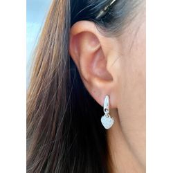Brinco Pendurado Coração com Zirconia - GB80B - GALA JOIAS